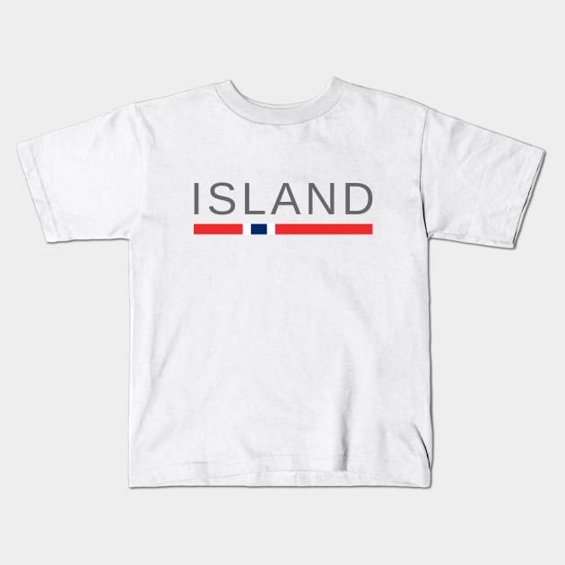 Island Norway Kids T-Shirt by tshirtsnorway